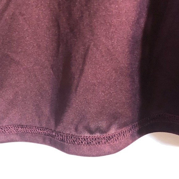 Torrid Burgundy Stripe Lace Bell Sleeve Chiffon Blouse 3X - Picture 9 of 16